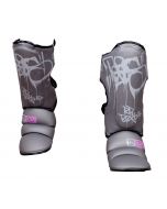 Protege Tibia/pieds K1 / Muay Thaï HD V5 TAG GRIS/PINK