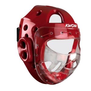 casque avec visiere ksl rouge