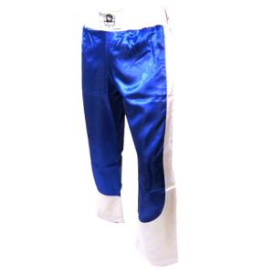 pantalon full contact a bandes stretch bleu blanc - L