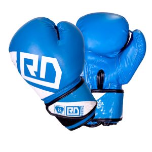 Gants de boxe ANGLAISE AMATEUR Rumble V5 bleu RD boxing
