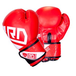 Gants de boxe ANGLAISE AMATEUR Rumble V5 rouge RD boxing