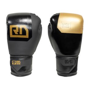 Gants De Boxe Rumble BLOCK COLOR Noir/Gold V6 RD BOXING