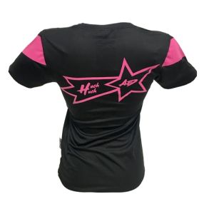 FIGHTER WEAR : T-shirt respirant Féminin Amel Dehby Ltd -Rose-S