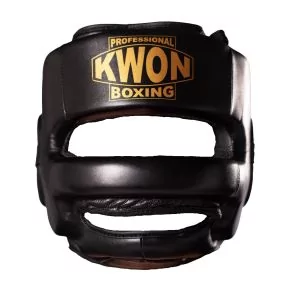 Casque De Boxe Cuir Avec Barette Nasale Kwon