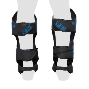 Protege Tibia/pieds K1 / Muay Thaï HD V5 FADE BLEU/NOIR