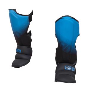 Protege Tibia/pieds K1 / Muay Thaï HD V5 FADE BLEU/NOIR