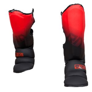 Protege Tibia/pieds K1 / Muay Thaï HD V5 FADE ROUGE/NOIR