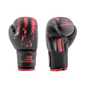 Gants de boxe Enfants Noir/Rouge  "RISE" Rinkage