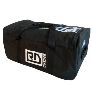 SAC DE TRANSPORT MATERIEL DOUBLE FERMETURE FILET MECHE A ROULETTES, NOIR. 