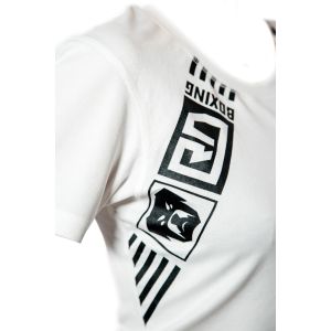 t shirt technique respirant  Féminin Blanc RD BOXING V4