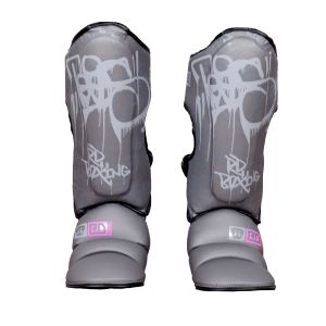 Protege Tibia/pieds K1 / Muay Thaï HD V5 TAG GRIS/PINK