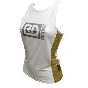 FIGHTER WEAR : Débardeur respirant Amel Dehby Ltd -Blanc-L