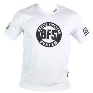 FIGHTER WEAR : T-shirt respirant BFS Ltd-Blanc-L
