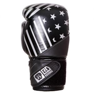 Gants de boxe Rumble V5 CUIR Ltd PMG noir/silver RD boxing