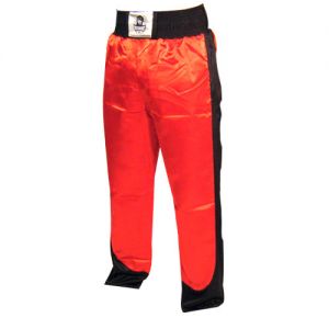 pantalon full contact a bandes stretch rouge noir - L