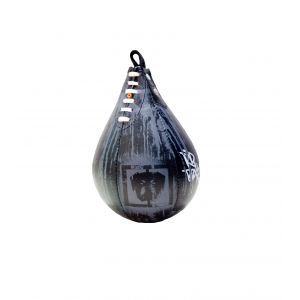 POIRE DE VITESSE CUIR A LACET V5 DOG WALL noir/gris RD BOXING 