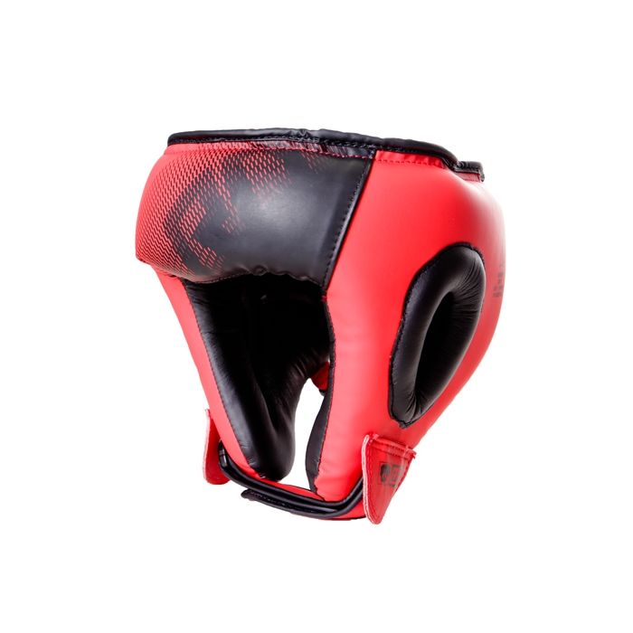 CASQUE BOXE ADULTE V5 FADE ROUGE A LACET RD BOXING - Matos2boxe