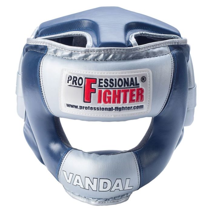 casque integral pro avec protection nasale bleu/silver vandal 