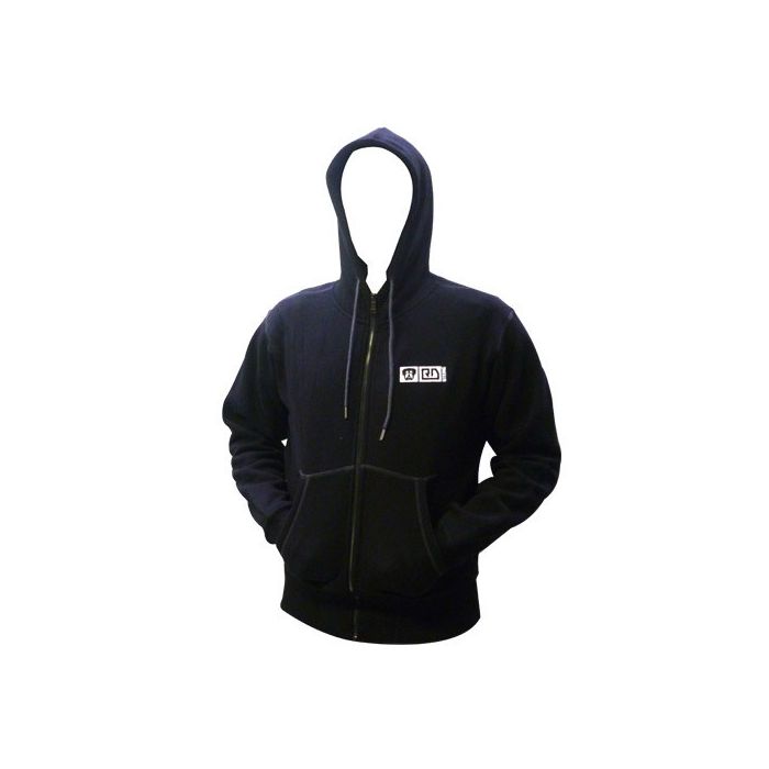 VESTE CAPUCHE ZIPPEE MOLLETON HOMME NOIRE V3