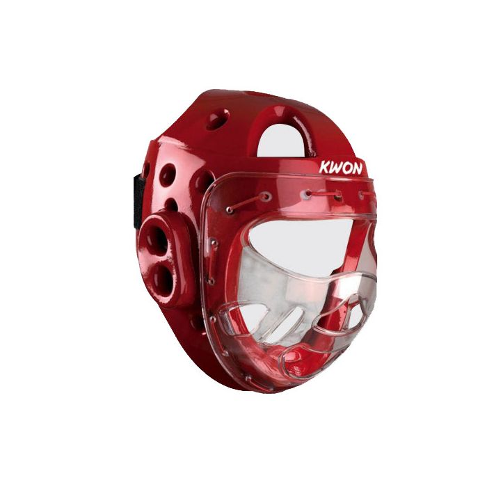 casque avec visiere ksl rouge