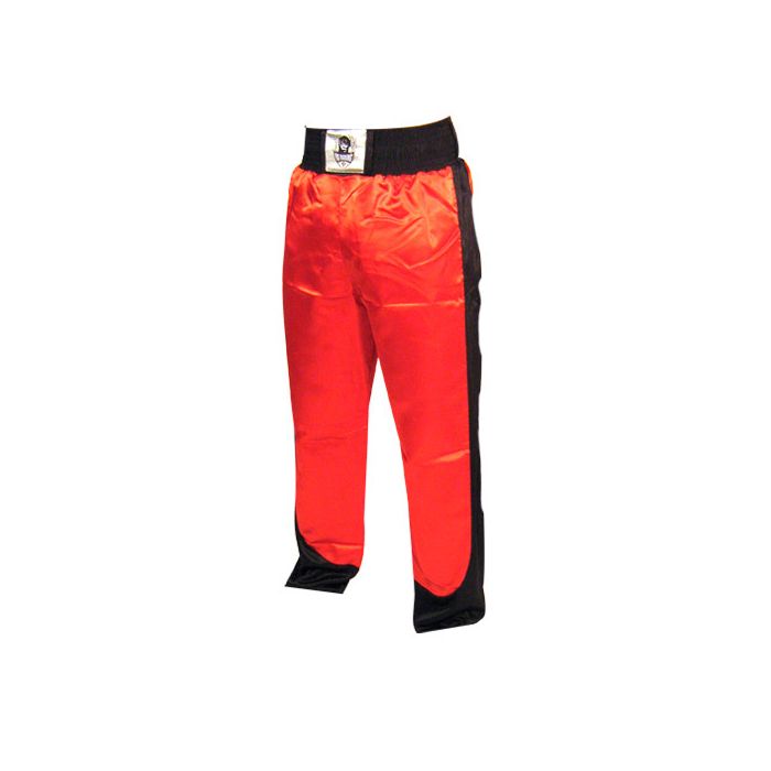 pantalon full contact a bandes stretch rouge noir