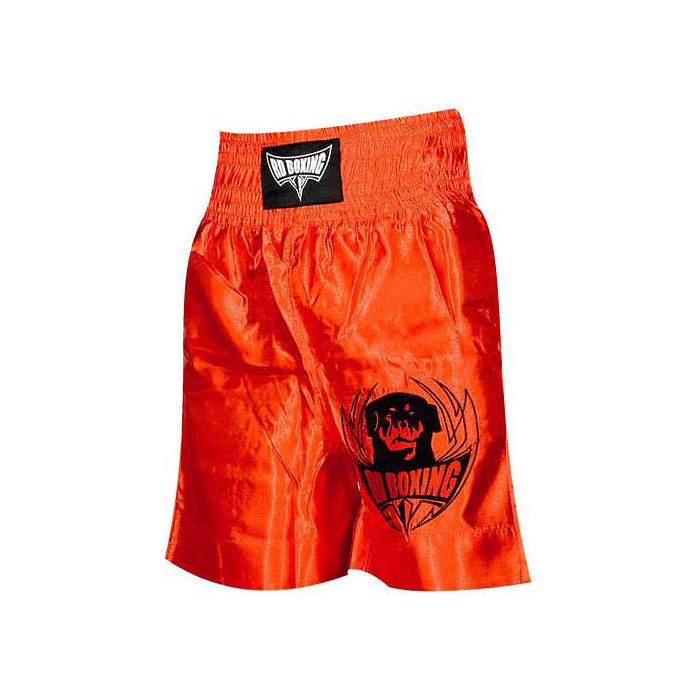 short kick boxing rouge logo noir