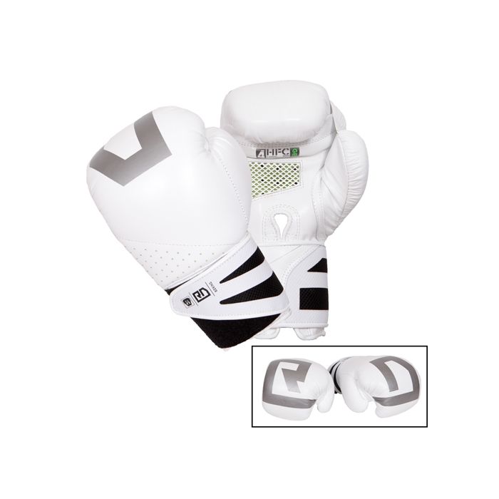 Gants De Boxe Ultimate V5 Cuir Ltd Blanc RD BOXING