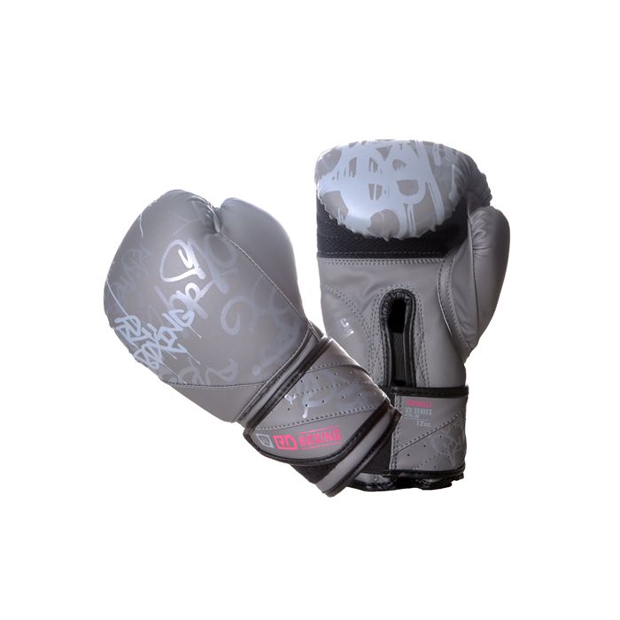 Gants de boxe Rumble V5 TAG gris/pink RD boxing