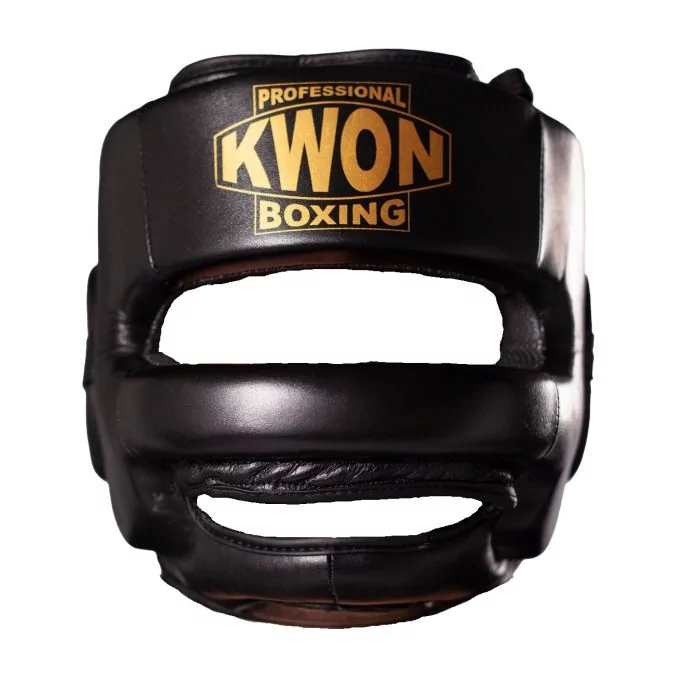 Casque De Boxe Cuir Avec Barette Nasale Kwon