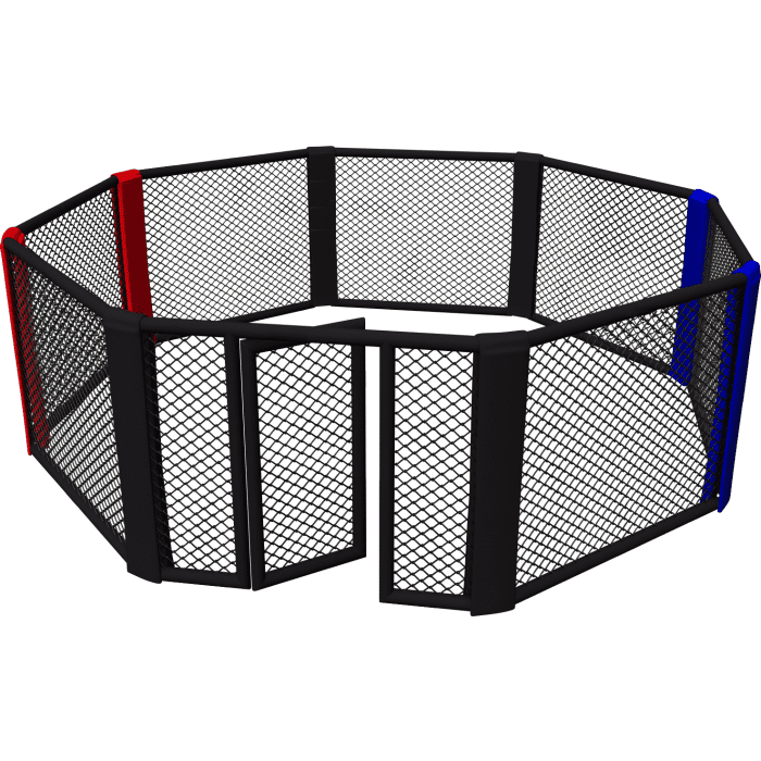 Cage de MMA au sol