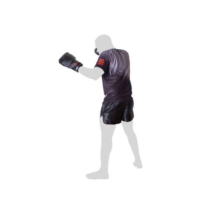 T-shirt technique respirant unisex noir/gris Stencil V5 RD Boxing
