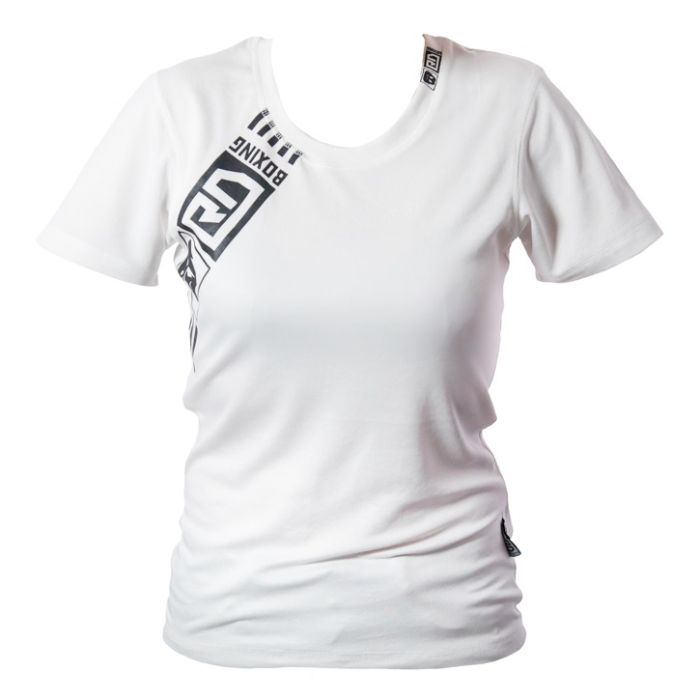 t shirt technique respirant  Féminin Blanc RD BOXING V4