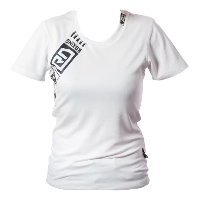 t shirt technique respirant Féminin Blanc RD BOXING V4