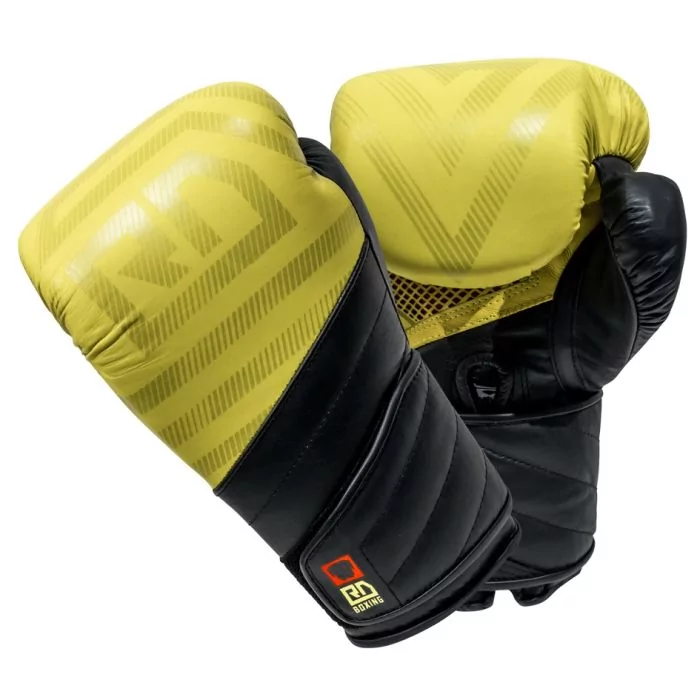 Gants De Boxe Ultimate Cuir Jaune V6 RD BOXING