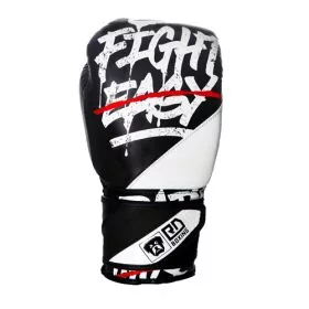 Gants De Boxe Rumble 10oz Cuir Ltd STATEMENT Noir/Blanc V5 RD BOXING