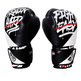 Gants De Boxe Rumble 08oz Cuir Ltd STATEMENT Noir/Blanc V5 RD BOXING