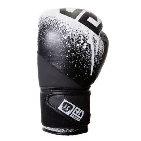 Gants De Boxe Rumble 10oz Cuir Ltd STENCIL Noir/Blanc V5 RD BOXING