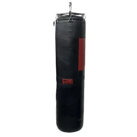 SAC DE FRAPPE CUIR LOURD NOIR/ROUGE V6 RD BOXING 170x45 cm. 