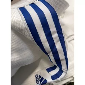 Kimono de Judo Adidas Grain De Riz j350 bandes bleu marine 160cm