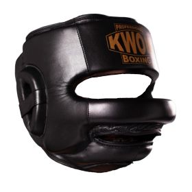 Casque De Boxe Cuir Avec Barette Nasale Kwon