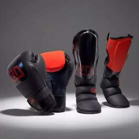 PACK K1/ MUAY THAÏ V6 BLOCK COLOR NOIR/ROUGE