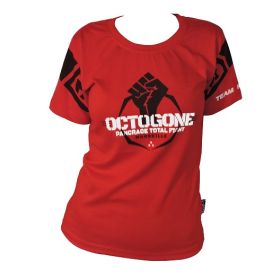 EVENT WEAR : T-shirt coton lifestyle Féminin Rouge OCTOGONE II  Ltd