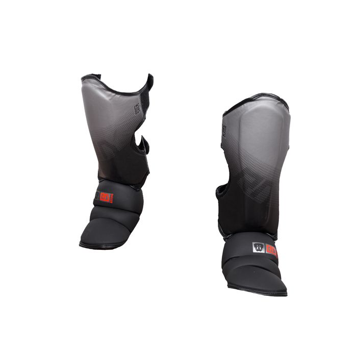 Protege Tibia/pieds K1 / Muay Thaï HD V5 FADE GRIS/NOIR