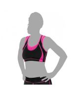 Brassiere de fitness Noir/Fushia "ARIANE" RINKAGE