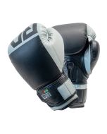 Gants De Boxe Rumble Cuir BLOCK COLOR Gris/Noir V6 RD BOXING