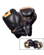 Gants De Boxe Ultimate V5 Cuir Ltd Noir/Gold RD BOXING