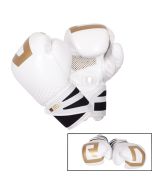 Gants De Boxe Ultimate V5 Cuir Ltd Blanc/Gold RD BOXING