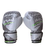 Gants de boxe Rumble V5 CUIR Ltd STATEMENT gris/vert fluo RD boxing