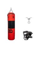 PACK HOME TRAINING : Sac De Frappe Loisirs 130cm + Gants De MMA + Accroche sac