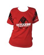 EVENT WEAR : T-shirt coton lifestyle F&eacute;minin Rouge OCTOGONE II  Ltd